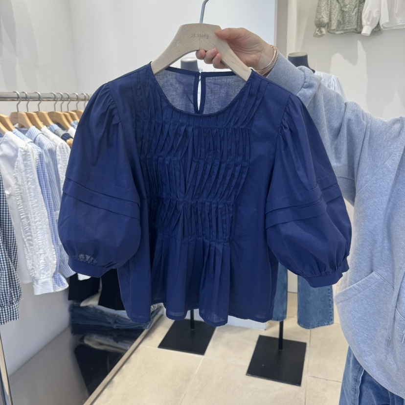 2nd B-S韓國代購女士新品休閑推薦職業時尚人氣襯衫蕾絲衫2nd B-S襯衫/蕾絲衫圖色2
