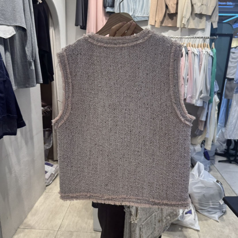 DREAM GIRIS韓國直郵女裝新品時尚職業熱賣休閑馬甲粗花呢DREAM GIRIS/HOT PLACE_ISSUE馬甲