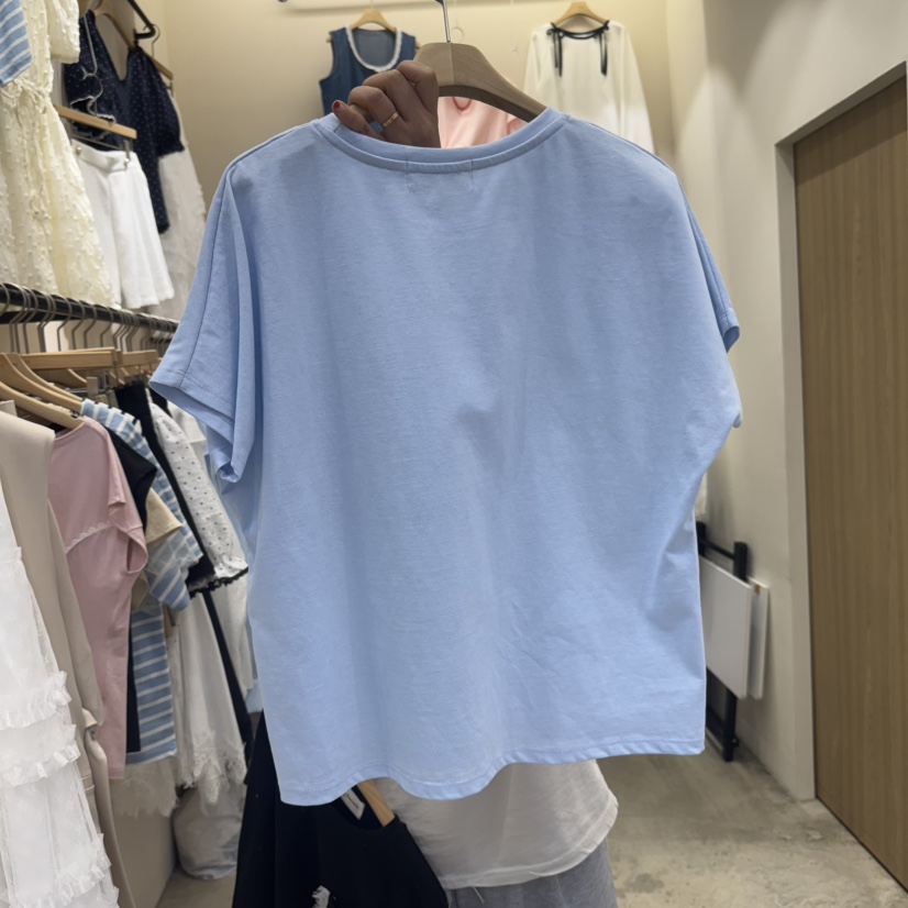 HOLYBANANA東大門直郵女裝新款熱賣人氣25春夏真品休閑T恤口袋groovy.H/HOLYBANANAT恤