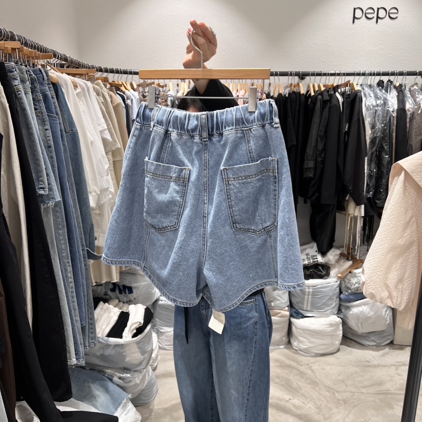 ALMOND PEPE東大門代購女裝新品時尚職業人氣休閑短褲綁帶ALMOND PEPE短褲