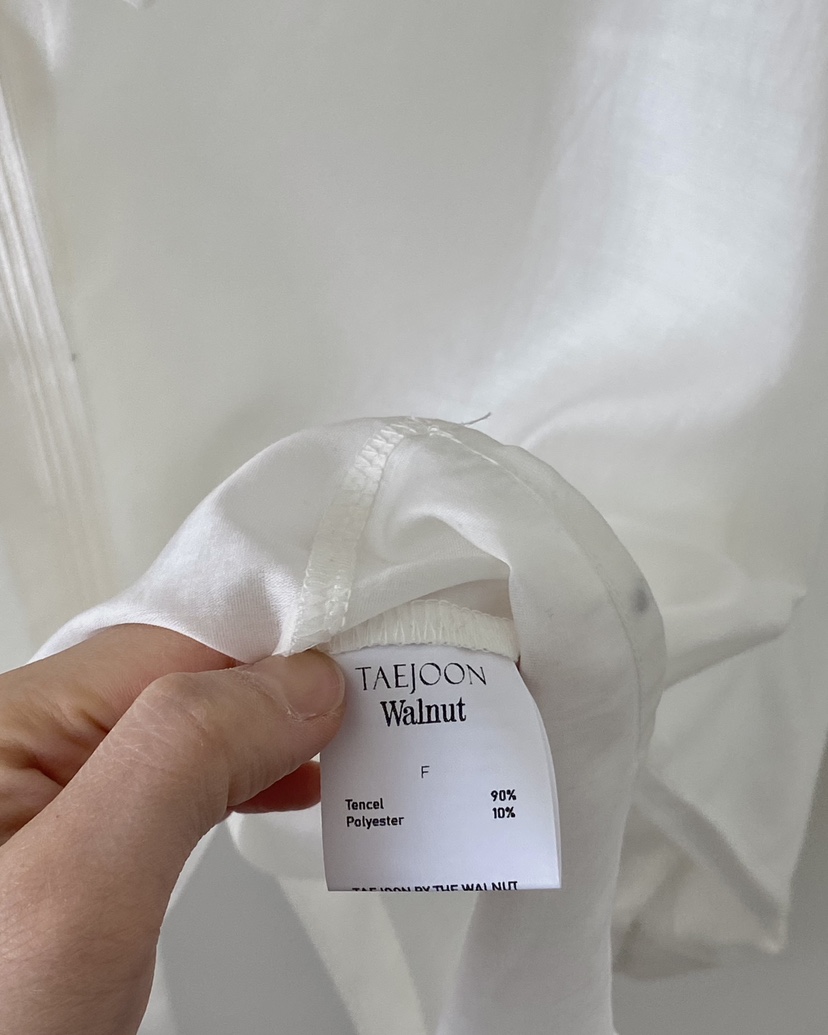 TAE JOON/WALNUT東大門代購女士新品25春夏職業襯衫蕾絲衫TAE JOON.WALNUT襯衫/蕾絲衫