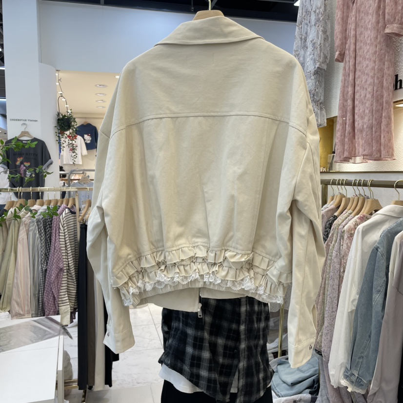 SYMPHONY東大門直郵女裝新品熱賣時尚職業25春夏夾克荷葉邊SYMPHONY夾克