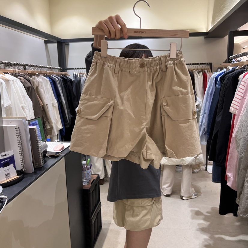 SELF SERVICE韓國直郵女裝新品時尚真品人氣熱賣職業短褲工裝SELF SERVICE短褲圖色1