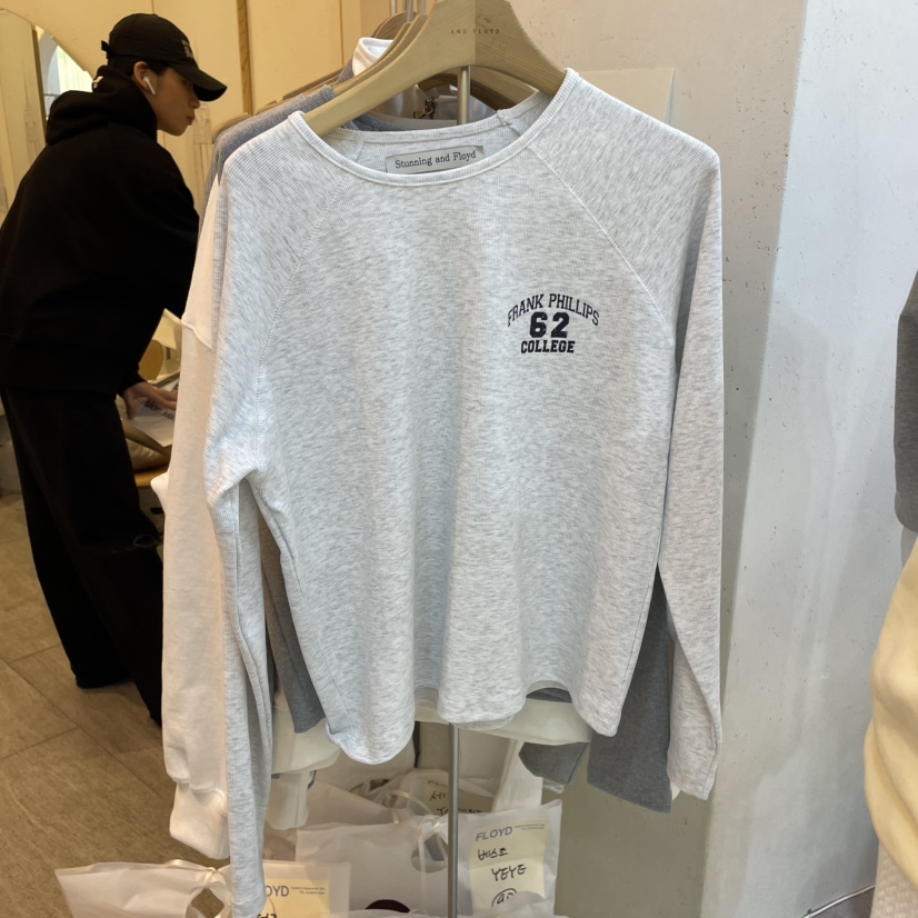 AND FLOYD韓國直郵女裝新品時尚真品休閑熱賣人氣職業長袖T恤stunning and Floyd長袖T恤圖色3