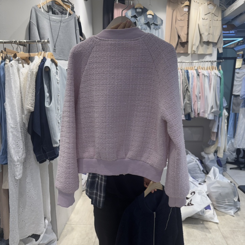 DREAM GIRIS東大門實拍女裝新款時尚休閑25春夏夾克粗花呢DREAM GIRIS/HOT PLACE夾克