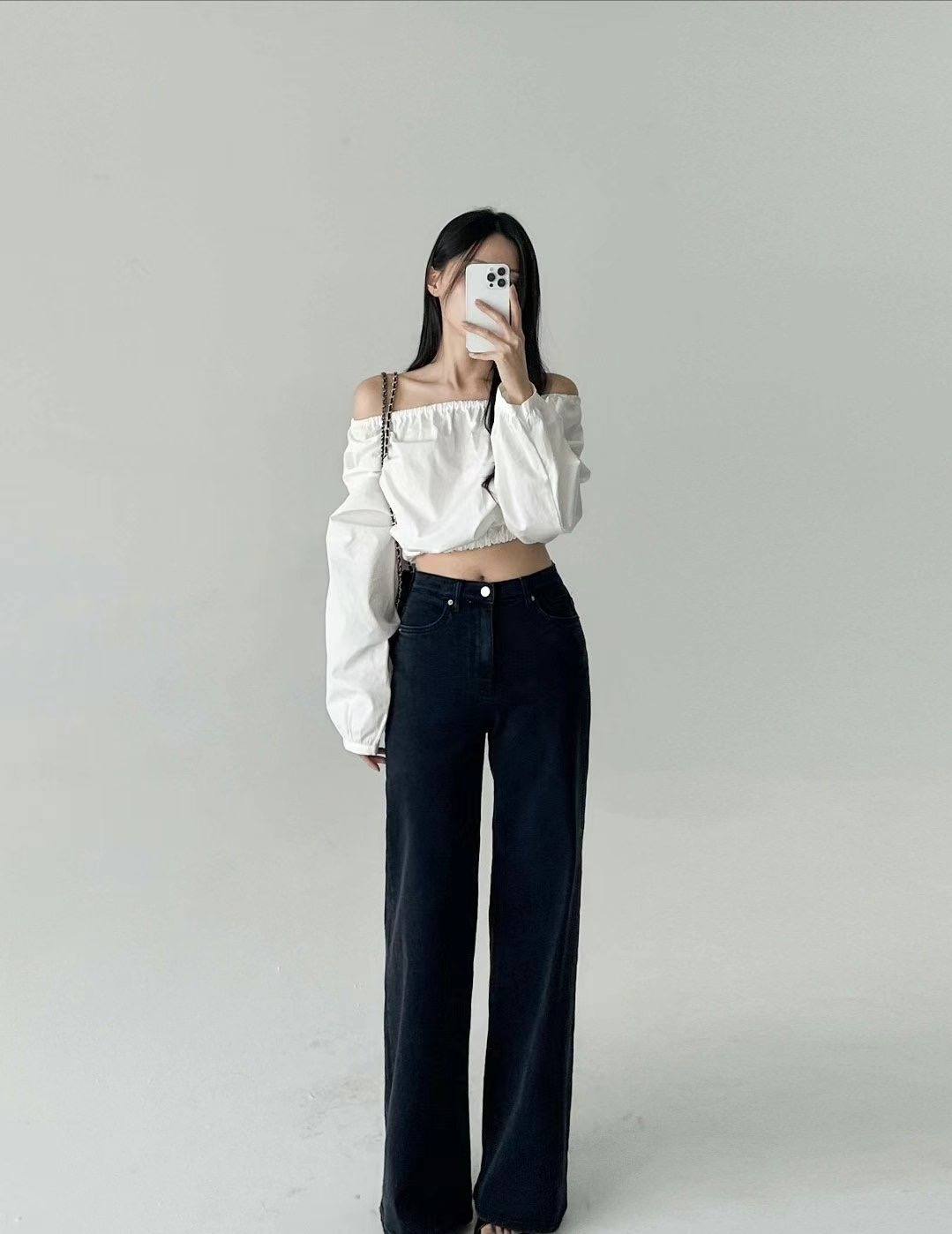 DEEP韓國直郵女裝新款熱賣25春夏職業推薦真品時尚人氣牛仔褲DEEP牛仔褲