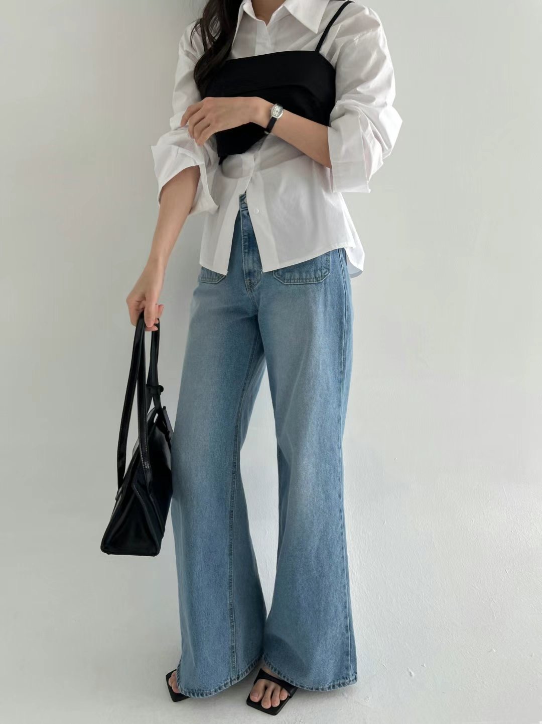 DEEP東大門代購女士新品休閑推薦人氣25春夏時尚熱賣牛仔褲DEEP牛仔褲