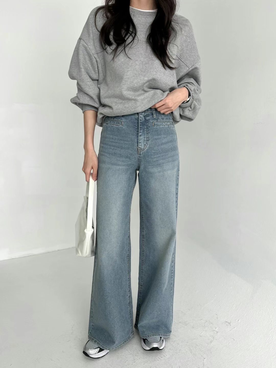 DEEP東大門代購女裝新品25春夏真品人氣推薦熱賣職業牛仔褲DEEP牛仔褲