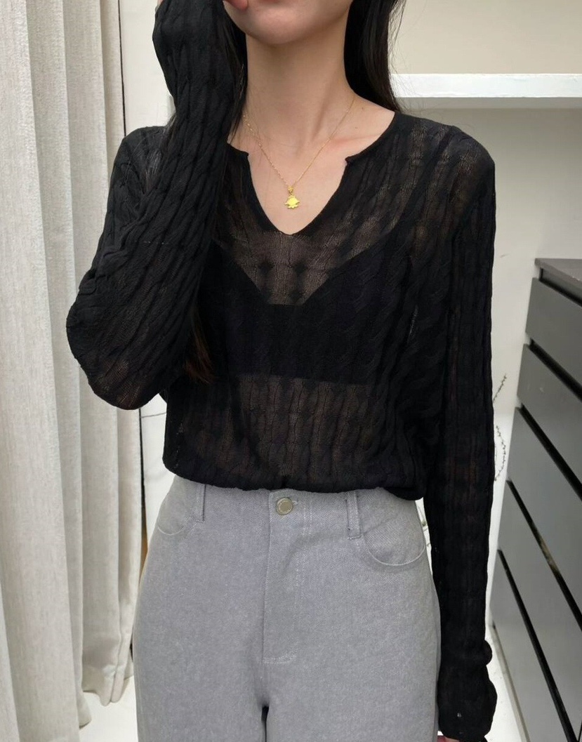 OLA東大門直郵女裝新款真品時尚25春夏熱賣推薦休閑職業針織衫mellor/OLA針織衫