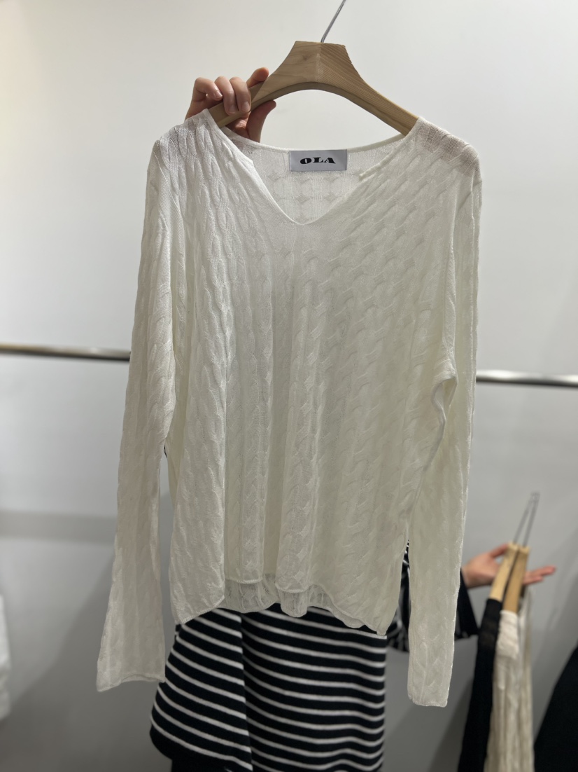 OLA東大門直郵女裝新款真品時尚25春夏熱賣推薦休閑職業針織衫mellor/OLA針織衫圖色1