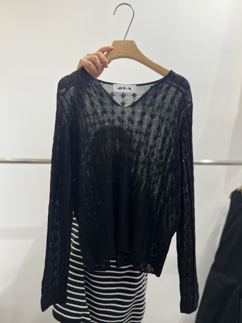 OLA東大門直郵女裝新款真品時尚25春夏熱賣推薦休閑職業針織衫mellor/OLA針織衫圖色3