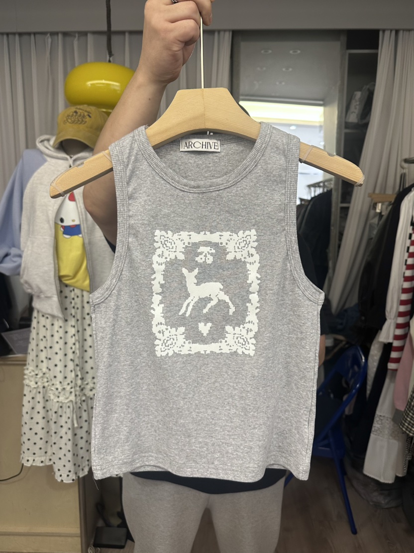 ARCHIVE-P韓國直郵女裝新品25春夏真品休閑熱賣人氣吊帶背心ARCHIVE-P吊帶/背心圖色2