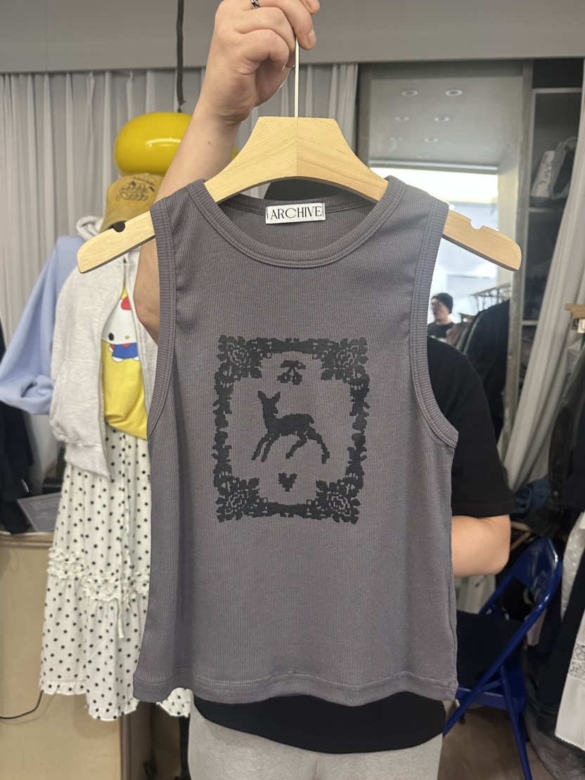 ARCHIVE-P韓國直郵女裝新品25春夏真品休閑熱賣人氣吊帶背心ARCHIVE-P吊帶/背心圖色3