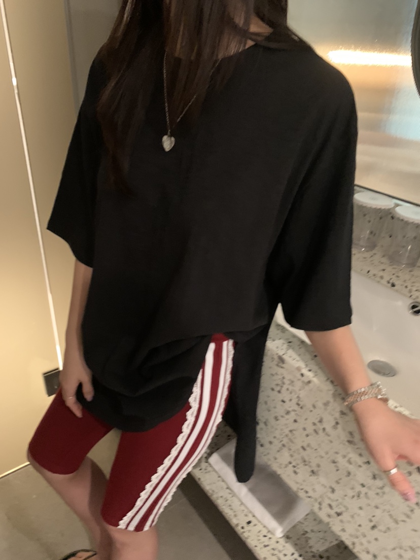BADCALM韓國代購女士新款時尚休閑真品熱賣人氣推薦職業T恤BADCALMT恤圖色2