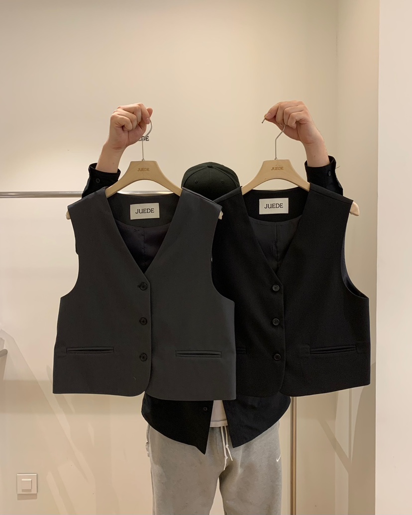 JUEDE(此品牌容易投訴)東大門實拍女士新品推薦25春夏馬甲JUEDE馬甲