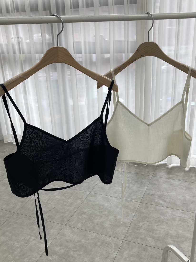 ROUGH東大門代購女裝新品職業時尚25春夏休閑吊帶背心歐根紗ROUGH吊帶/背心