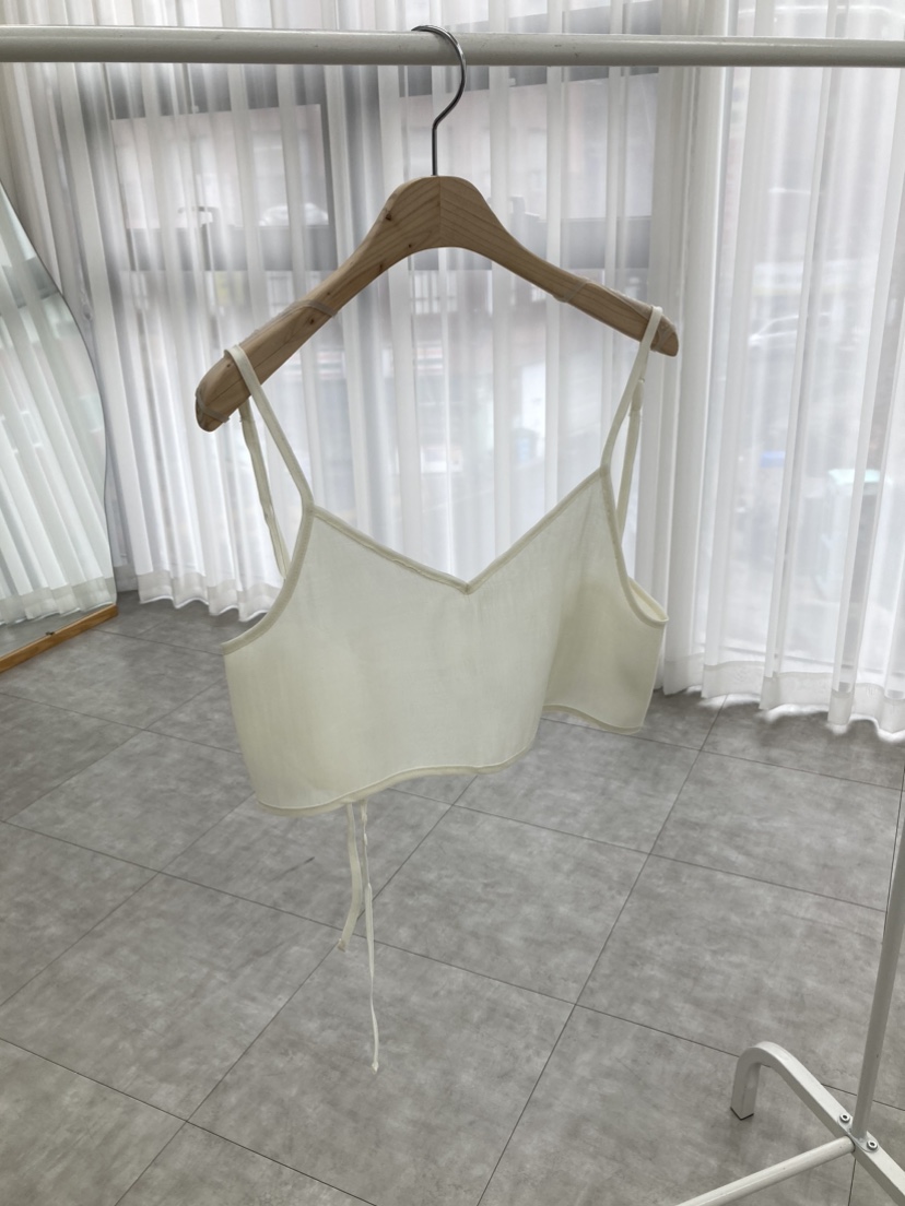 ROUGH東大門代購女裝新品職業時尚25春夏休閑吊帶背心歐根紗ROUGH吊帶/背心圖色1