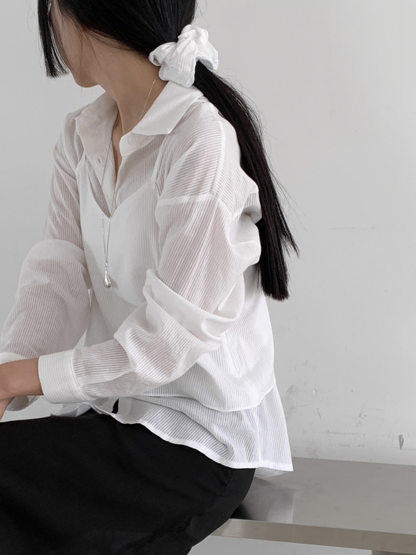 ROUGH韓國直郵女士新品時尚休閑真品熱賣人氣25春夏襯衫蕾絲衫ROUGH襯衫/蕾絲衫