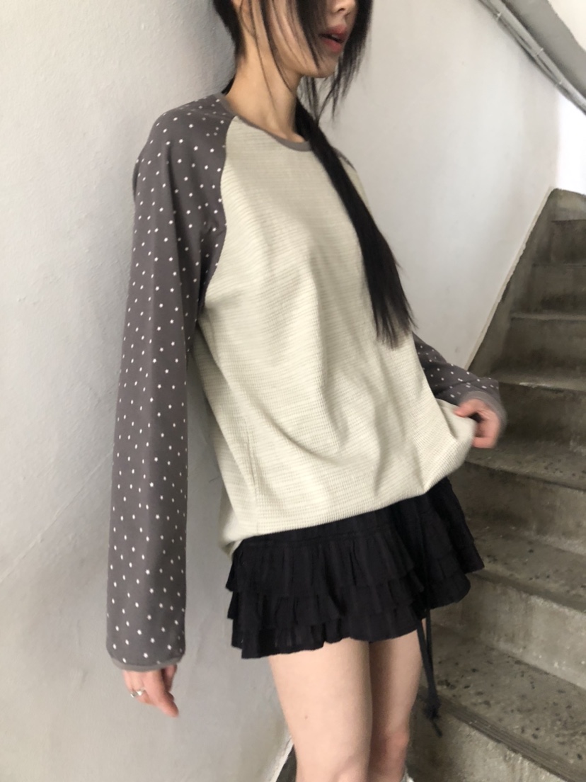 FLASH韓國直郵女士新款真品25春夏推薦職業熱賣休閑長袖T恤FLASH長袖T恤