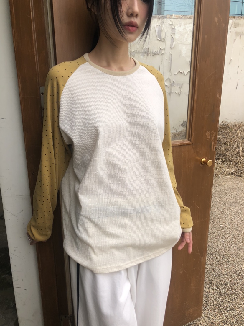 FLASH韓國直郵女士新款真品25春夏推薦職業熱賣休閑長袖T恤FLASH長袖T恤