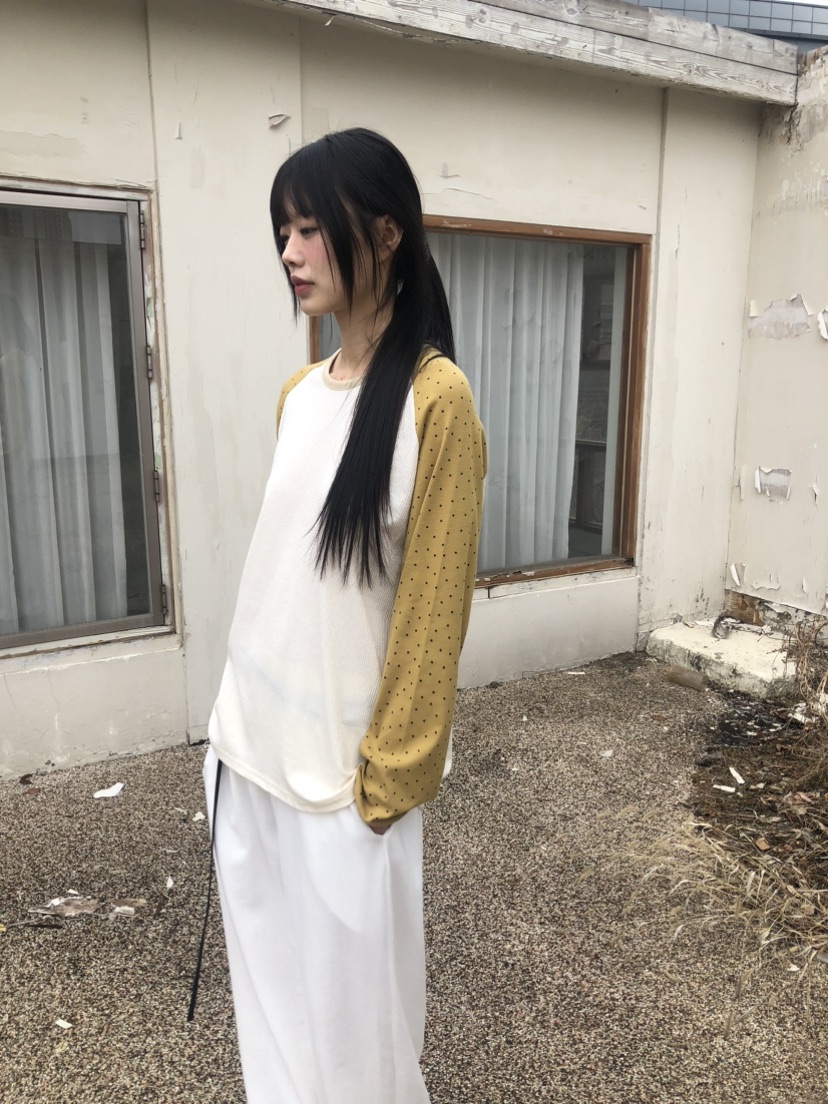 FLASH韓國直郵女士新款真品25春夏推薦職業熱賣休閑長袖T恤FLASH長袖T恤