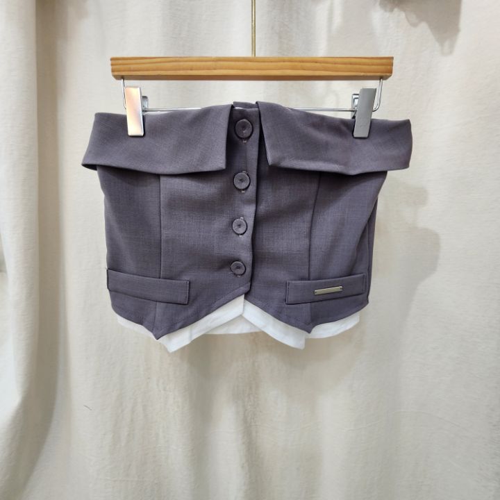 火Ⅱ-화투-T東大門直郵女裝新品25春夏真品推薦時尚吊帶背心火Ⅱ吊帶/背心