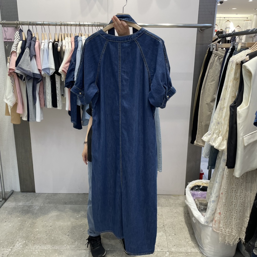 BLOOM東大門實拍女士新品人氣25春夏真品推薦熱賣連衣裙含腰帶BLOOM-Q連衣裙