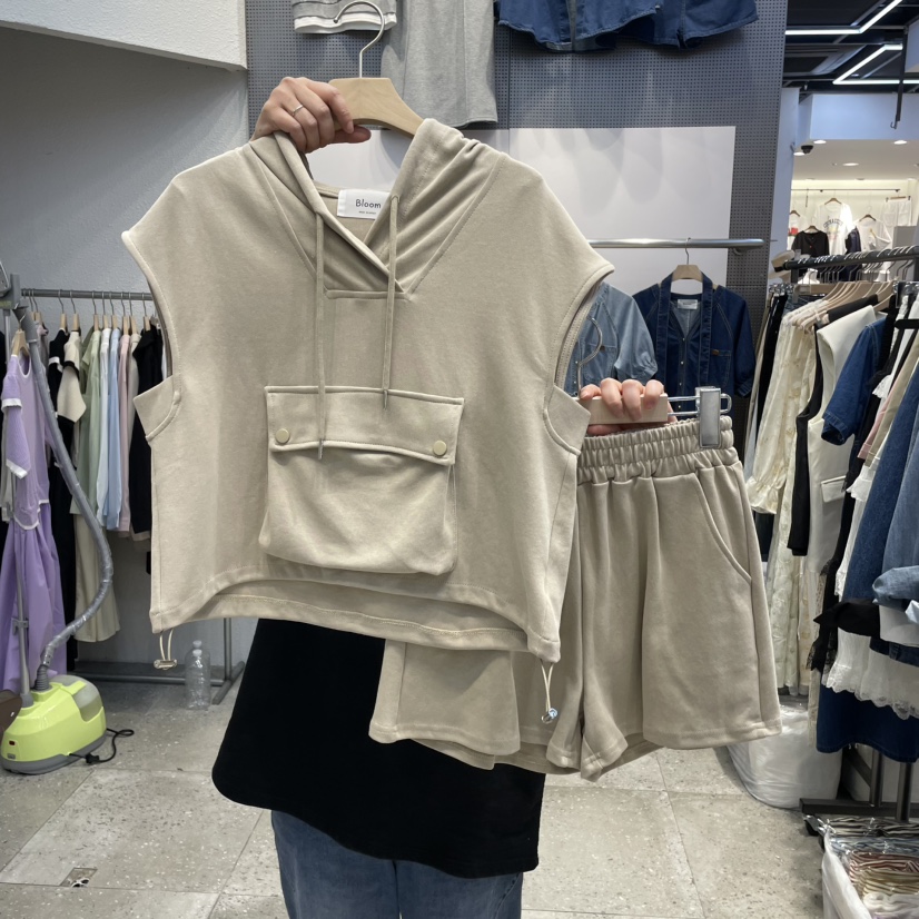 BLOOM韓國代購女裝新品休閑熱賣推薦職業時尚人氣套裝套裝連帽BLOOM-Q套裝圖色2
