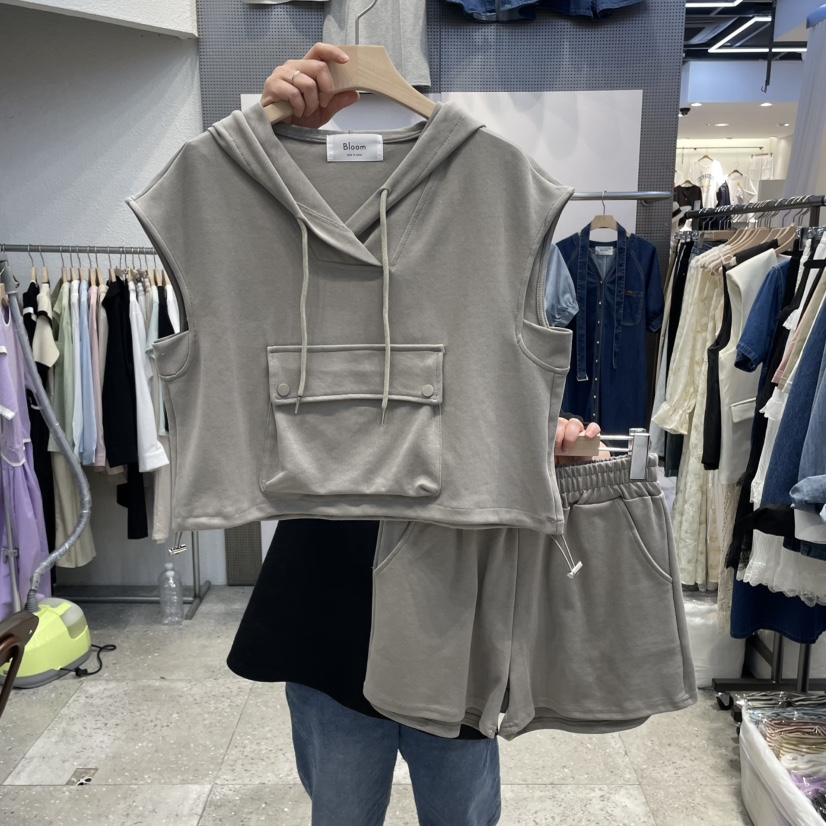 BLOOM韓國代購女裝新品休閑熱賣推薦職業時尚人氣套裝套裝連帽BLOOM-Q套裝圖色3