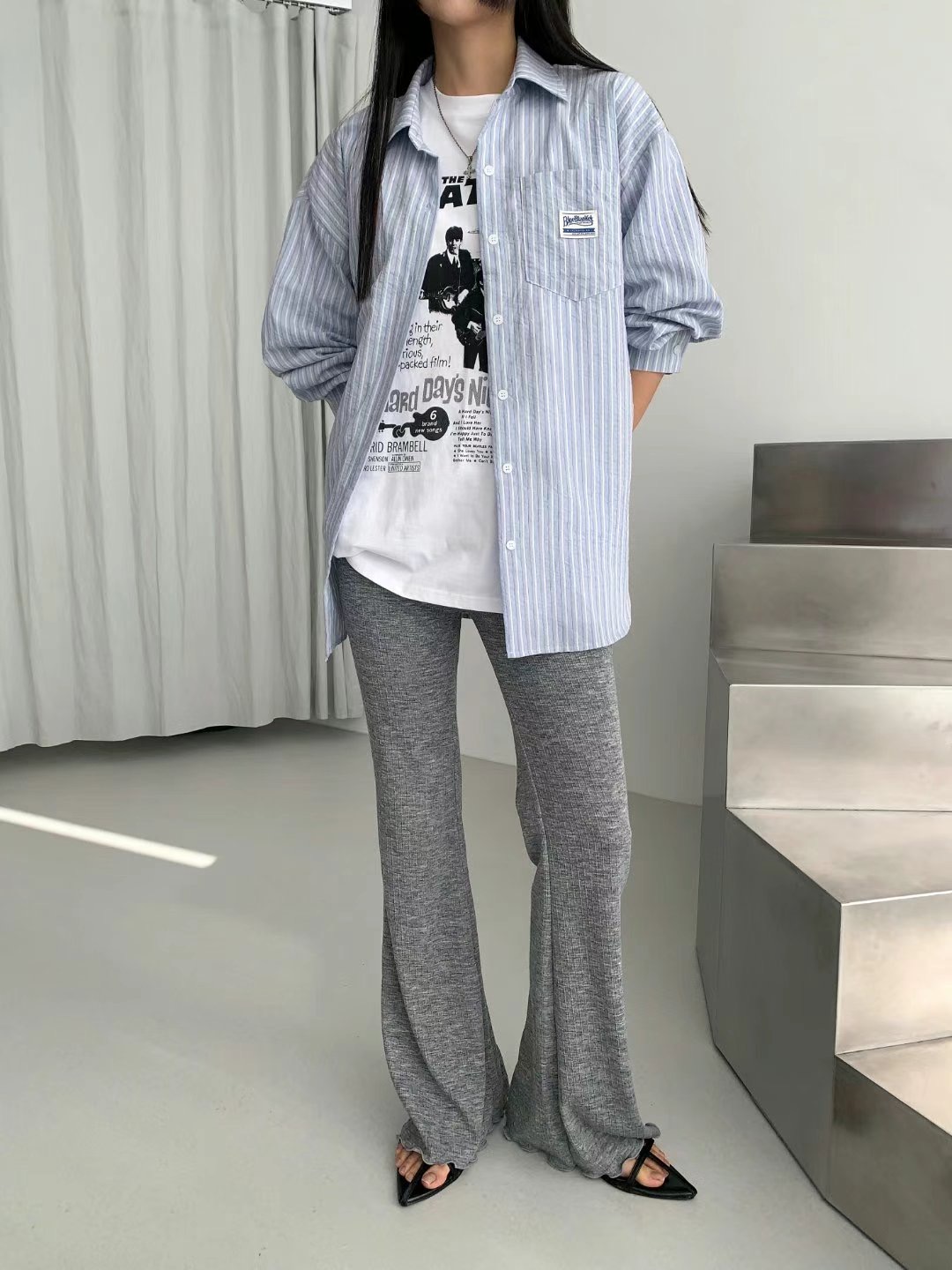 LEVEL東大門代購女裝新品休閑熱賣人氣推薦時尚職業25春夏休閑褲LEVEL休閑褲