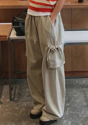 LEVEL東大門直郵女士新款人氣推薦真品25春夏熱賣休閑休閑褲LEVEL休閑褲圖色1