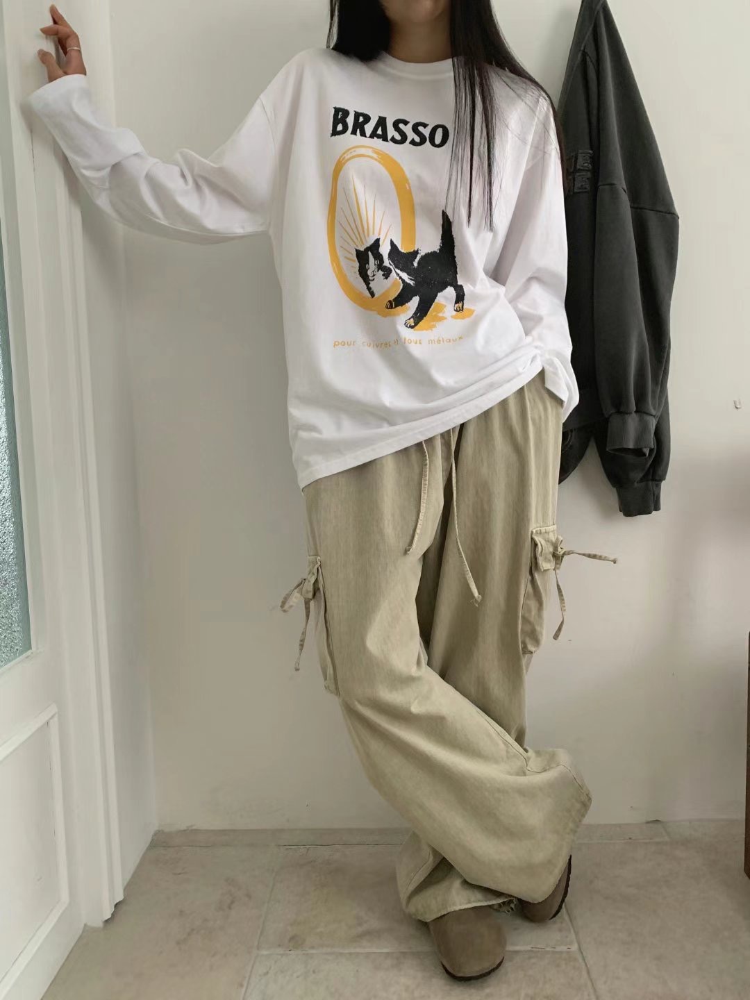 LEVEL韓國直郵女裝新款職業熱賣休閑真品推薦25春夏長袖T恤LEVEL長袖T恤