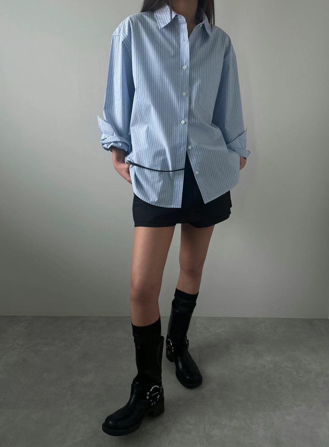 UNENE-OT東大門實拍女裝新款熱賣時尚真品25春夏襯衫蕾絲衫UNENE襯衫/蕾絲衫圖色2