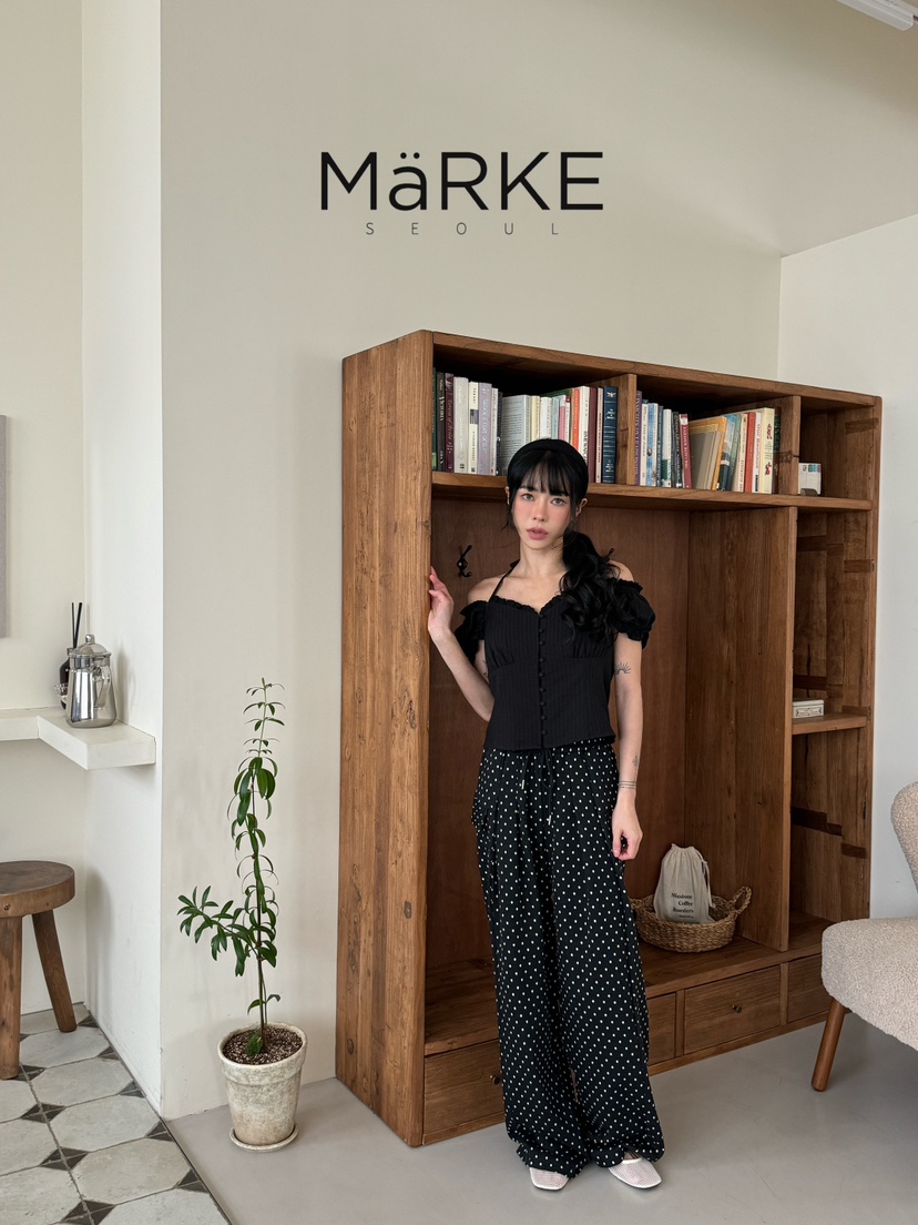 MARKE-P東大門直郵女裝新款休閑25春夏熱賣襯衫蕾絲衫蕾絲MARKE-P襯衫/蕾絲衫