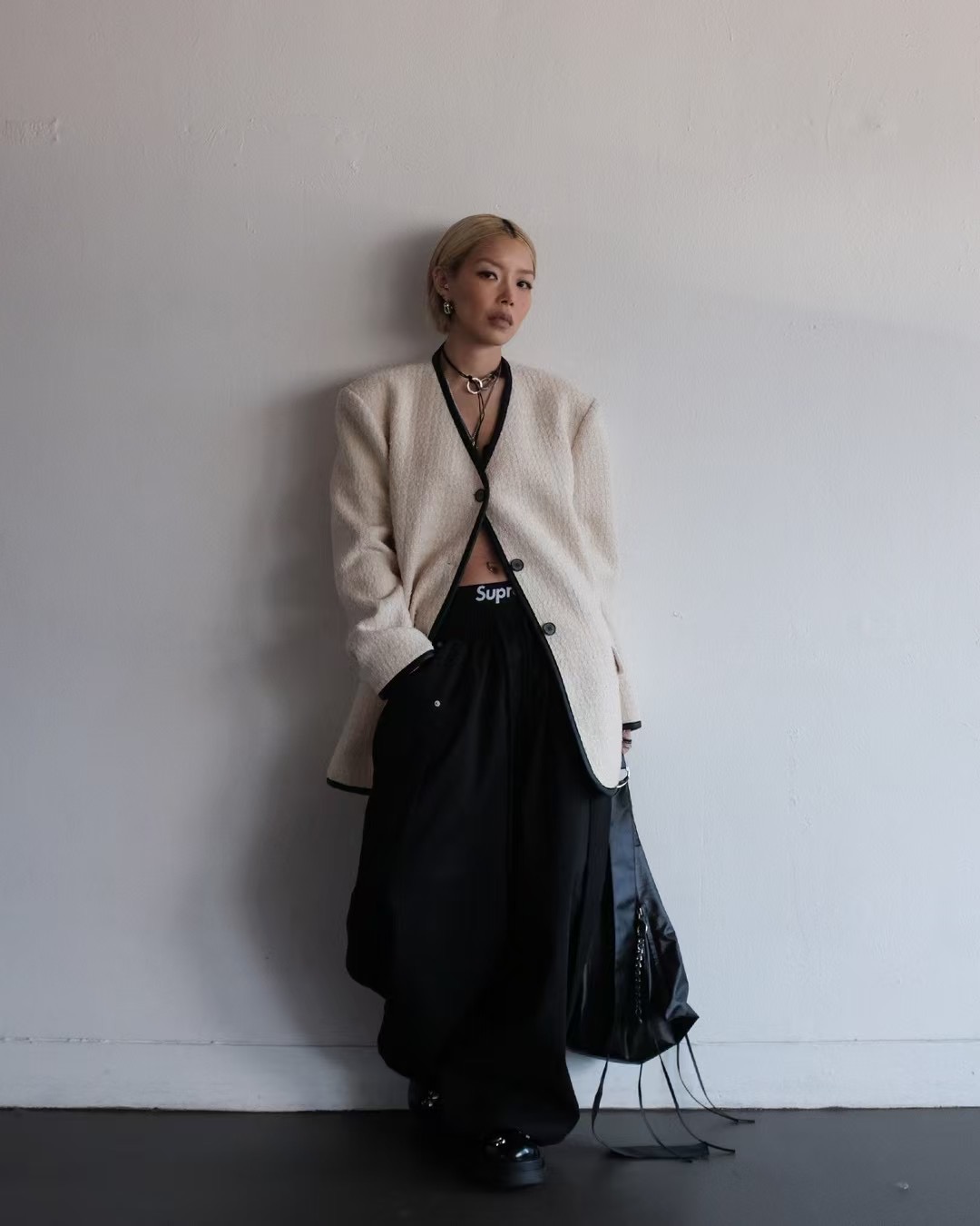 MINICLOSET東大門實拍女士新品時尚休閑人氣熱賣夾克粗花呢MINICLOSET夾克