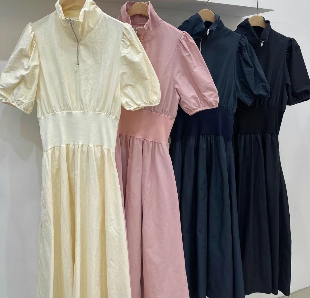 CRUCIALSTAR韓國代購女士新款熱賣真品推薦25春夏職業連衣裙CRUCIALSTAR連衣裙圖色3左三色