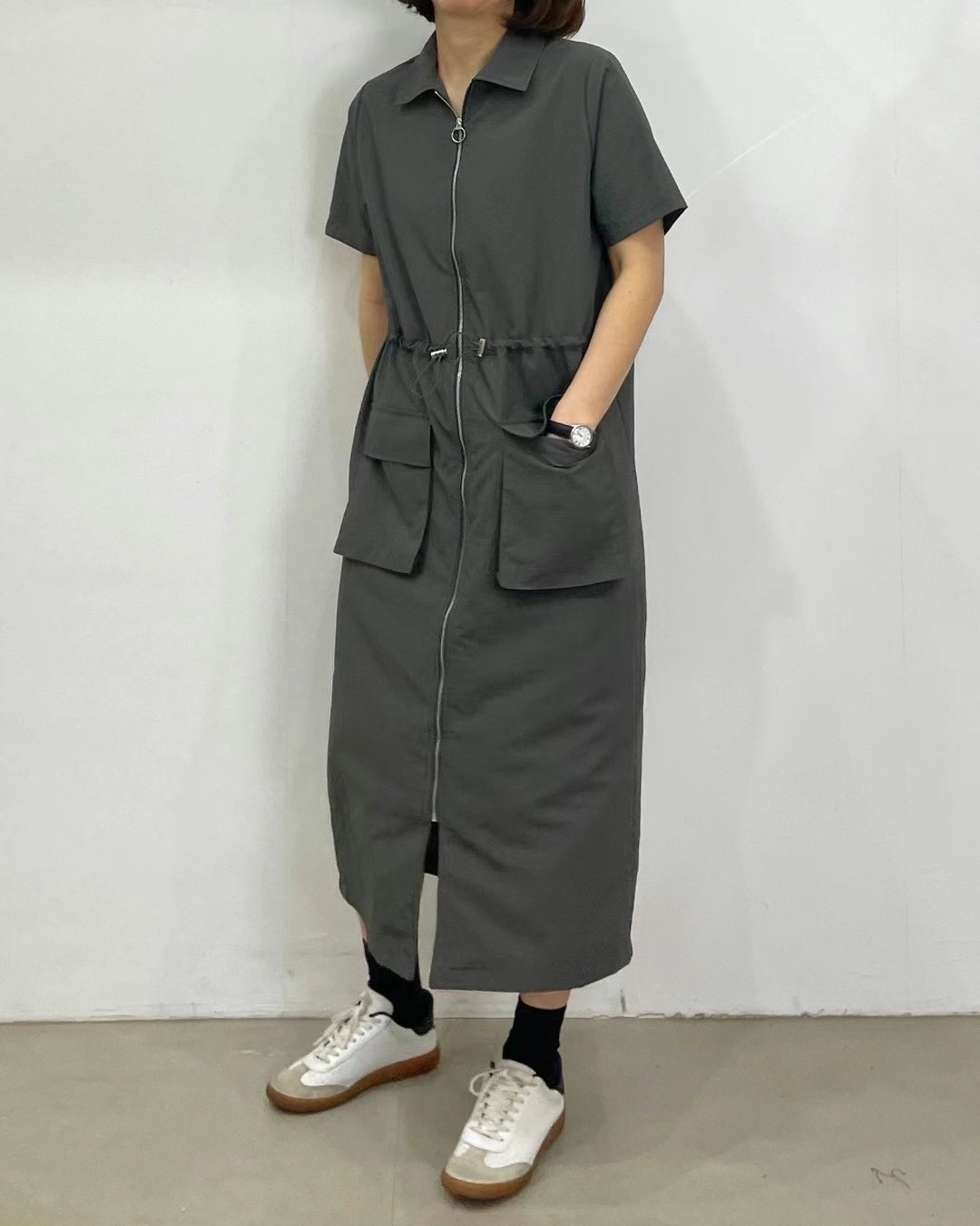 CRUCIALSTAR韓國代購女士新品推薦時尚真品職業熱賣人氣連衣裙CRUCIALSTAR連衣裙圖色2
