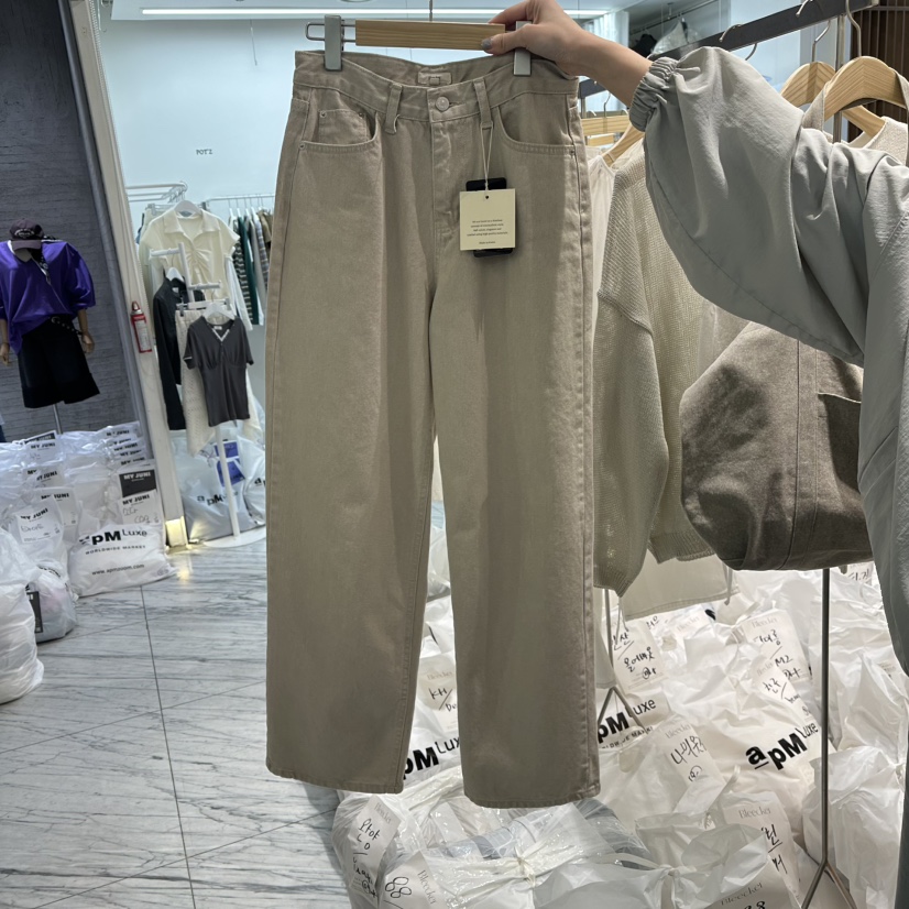 BLEECKER韓國㊣直郵東大門代購女裝新品職業休閑人氣休閑褲BLEECKER休閑褲圖色1