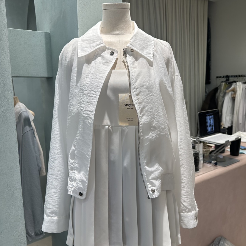 SPREAD韓國直郵㊣女裝新品25春夏休閑人氣熱賣時尚夾克歐根紗SPREAD夾克圖色2