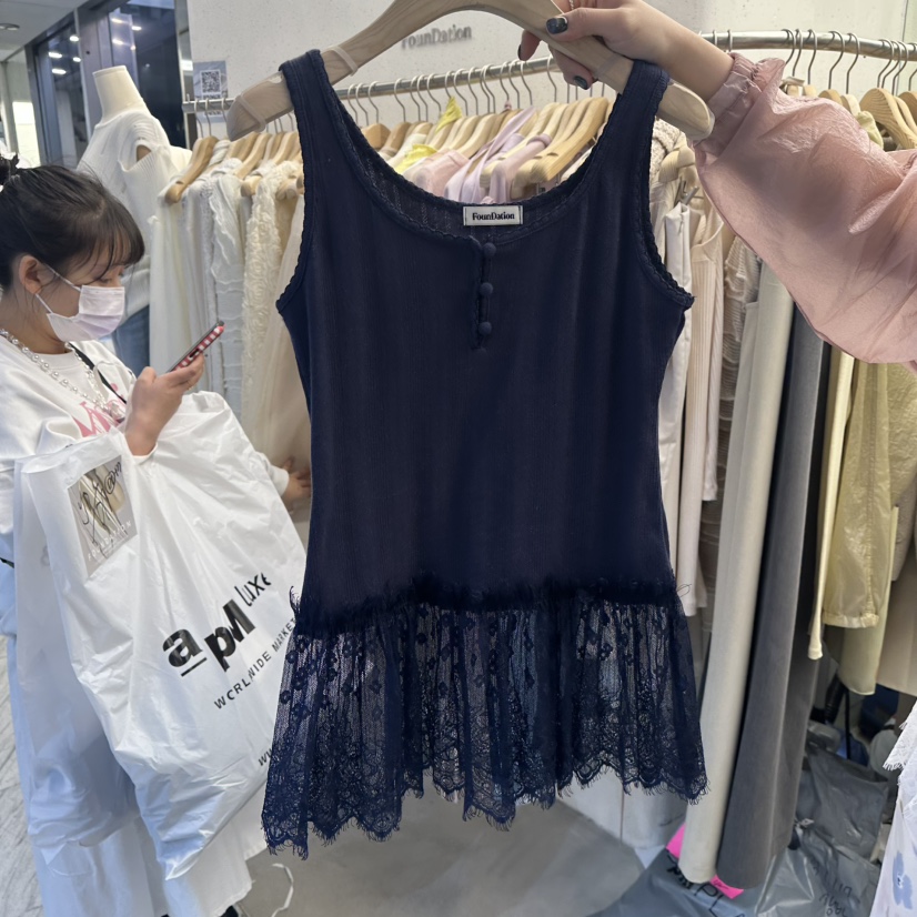 FOUNDATION韓國直郵㊣東大門實拍女裝新品人氣休閑吊帶背心FOUNDATION吊帶/背心圖色3