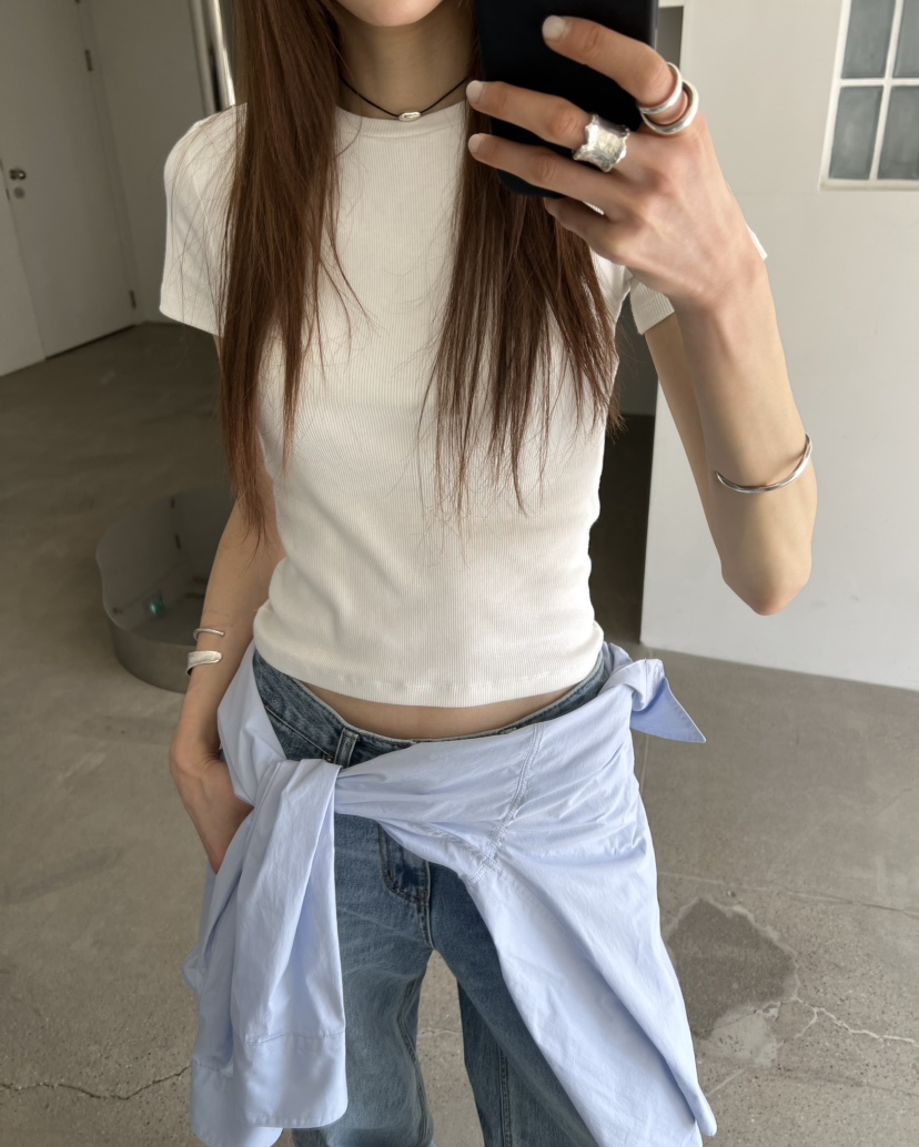 NOVUS直郵韓國代購㊣女裝新款時尚25春夏熱賣推薦休閑人氣T恤NOVUST恤