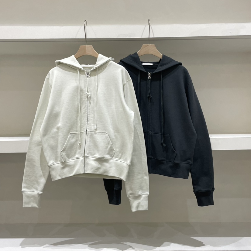 WATER直郵韓國代購㊣女裝新品休閑推薦人氣熱賣外套拉鏈連帽WATER/RIVER外套