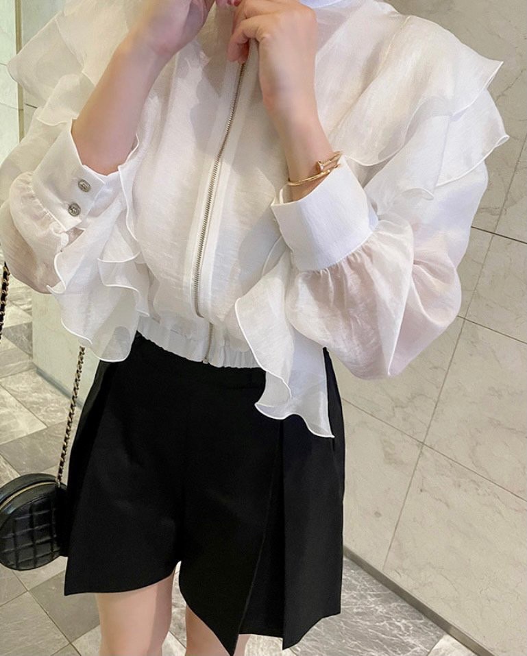 AVEC-OT韓國直郵㊣東大門實拍女裝新品25春夏熱賣休閑夾克AVEC-OT夾克