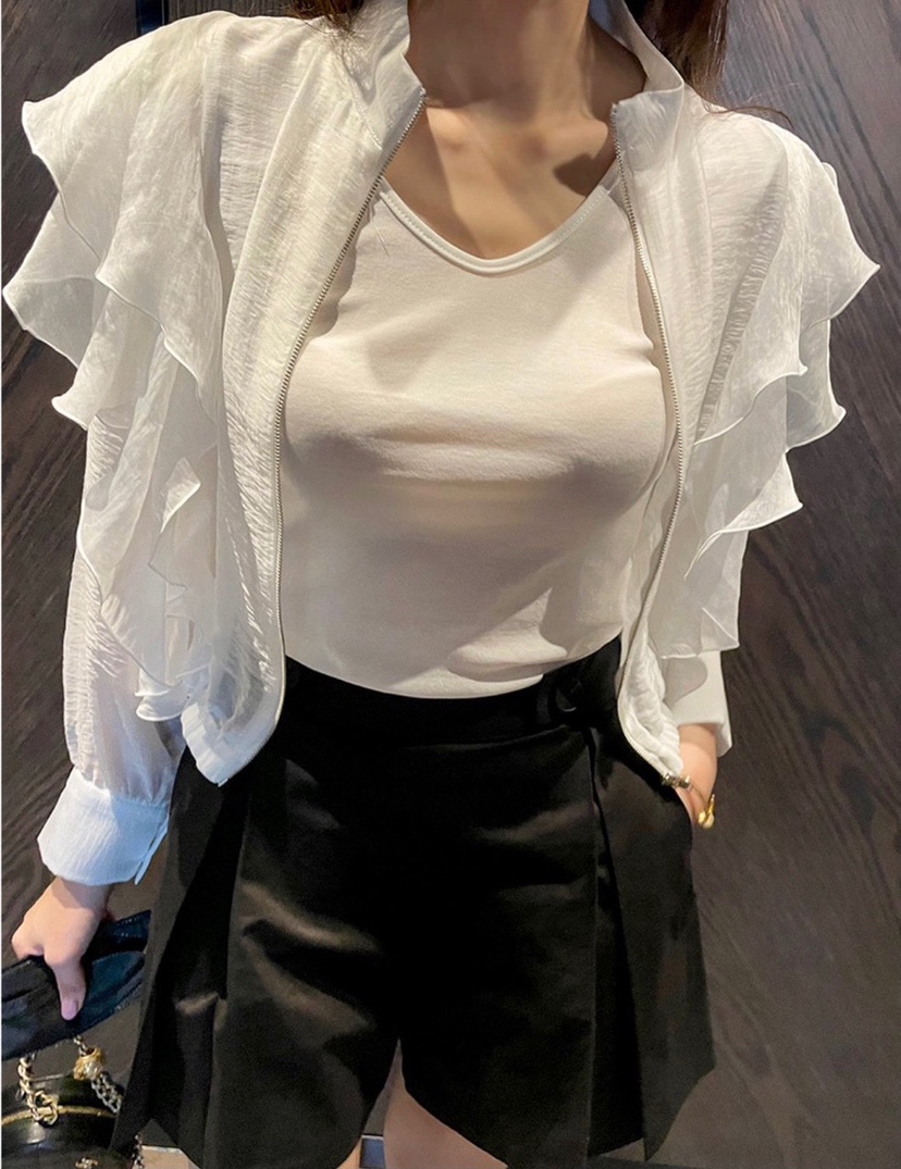 AVEC-OT韓國直郵㊣東大門實拍女裝新品25春夏熱賣休閑夾克AVEC-OT夾克