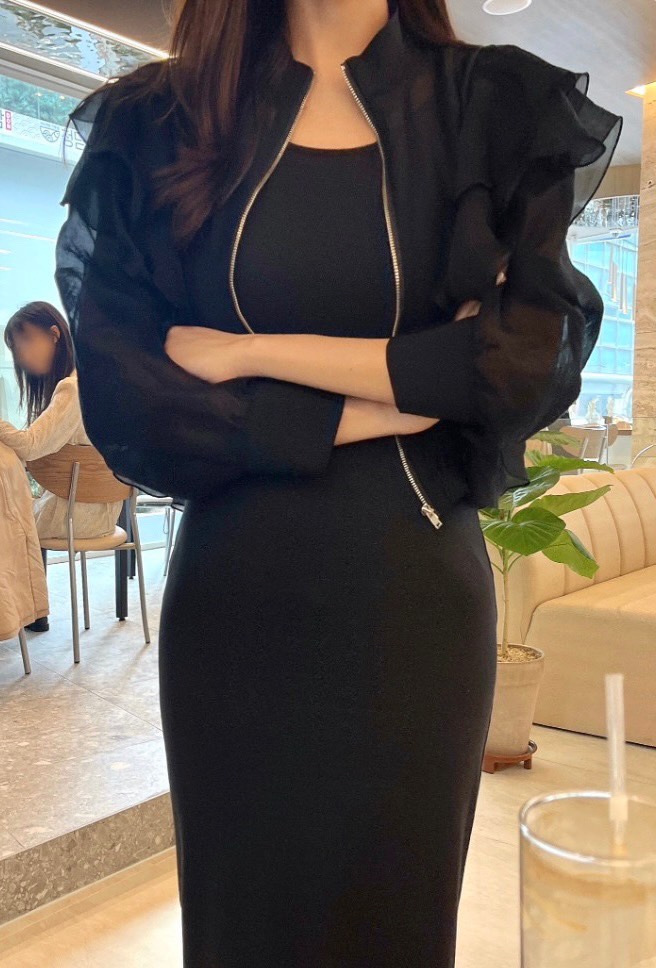 AVEC-OT韓國直郵㊣東大門實拍女裝新品25春夏熱賣休閑夾克AVEC-OT夾克圖色2