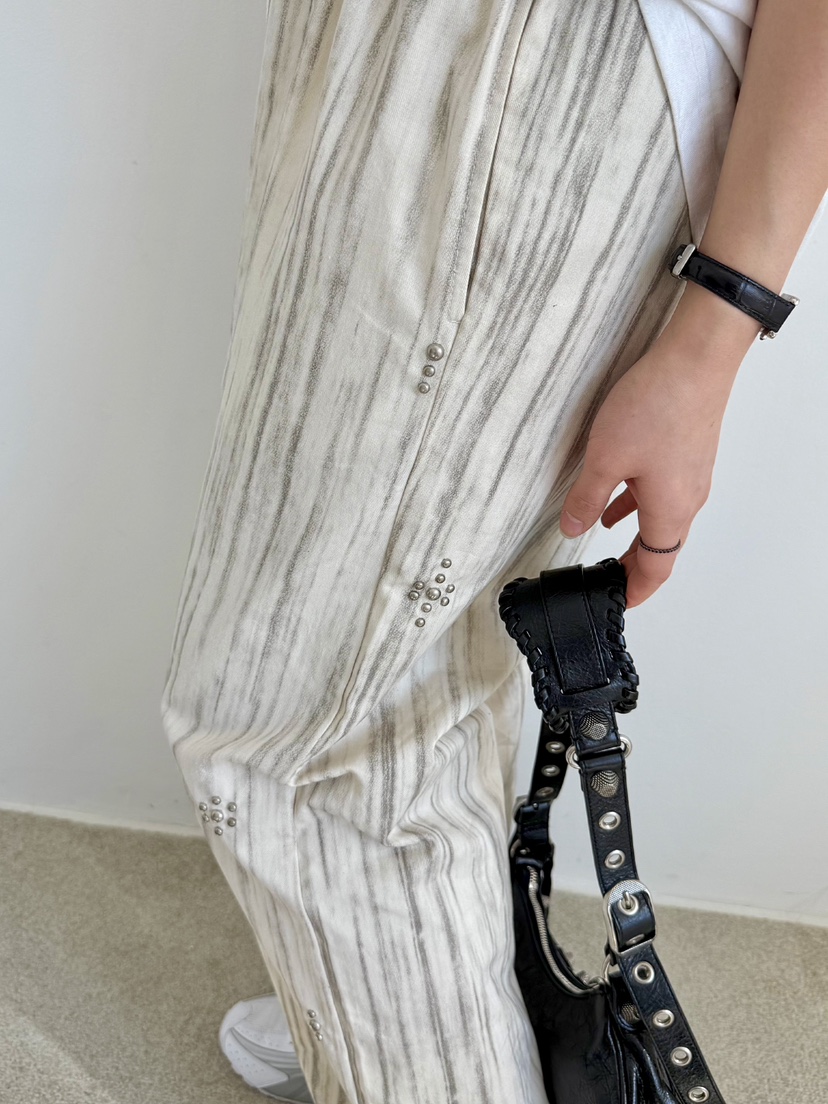 AVEC-OT韓國直郵㊣女裝新款時尚25春夏職業推薦休閑休閑褲EIGHTGLOW休閑褲