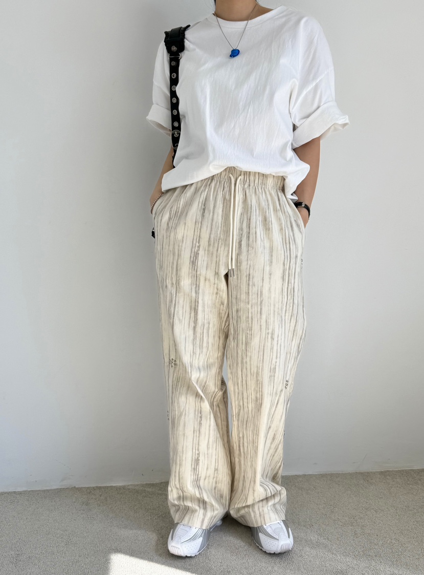AVEC-OT韓國直郵㊣女裝新款時尚25春夏職業推薦休閑休閑褲EIGHTGLOW休閑褲