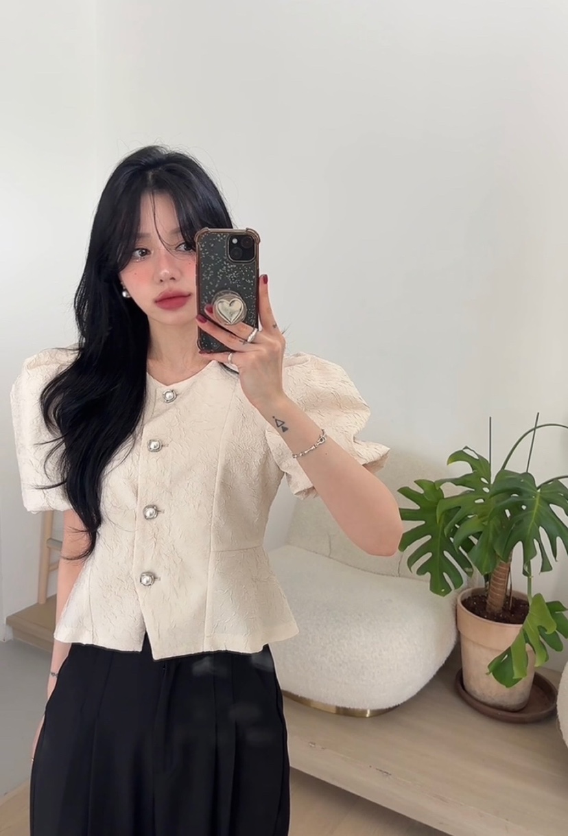 AMUSE SEOUL韓國直郵㊣東大門實拍女裝新款熱賣襯衫蕾絲衫AMUSE SEOUL襯衫/蕾絲衫