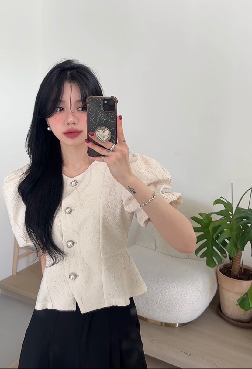 AMUSE SEOUL韓國直郵㊣東大門實拍女裝新款熱賣襯衫蕾絲衫AMUSE SEOUL襯衫/蕾絲衫