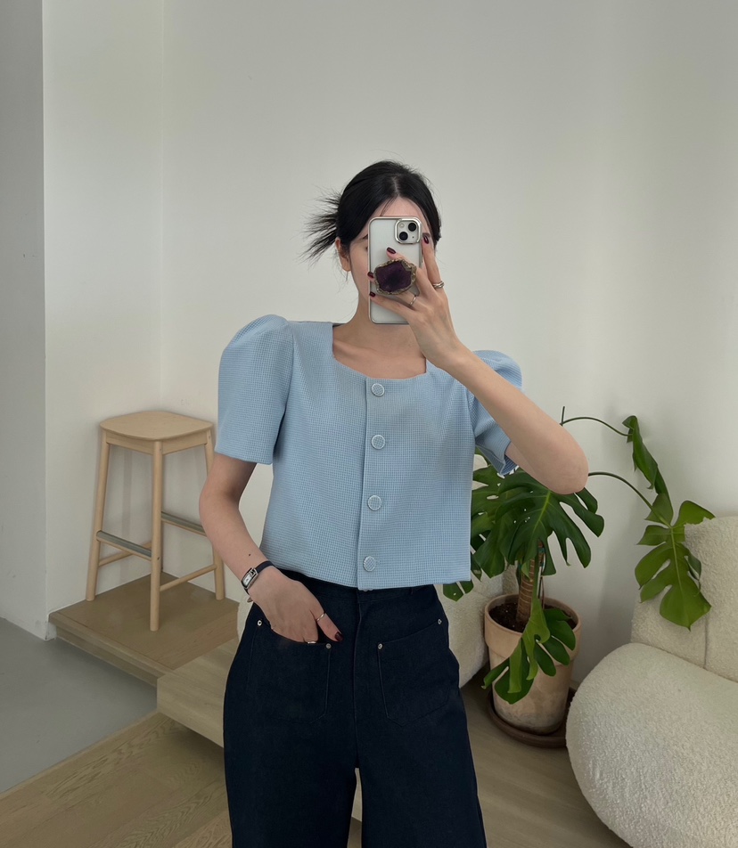 AMUSE SEOUL韓國直郵㊣東大門實拍女裝新款25春夏襯衫蕾絲衫AMUSE SEOUL襯衫/蕾絲衫